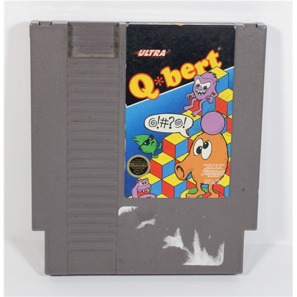 #677 NINTENDO NES GAME Q*BERT QBERT WORKS!