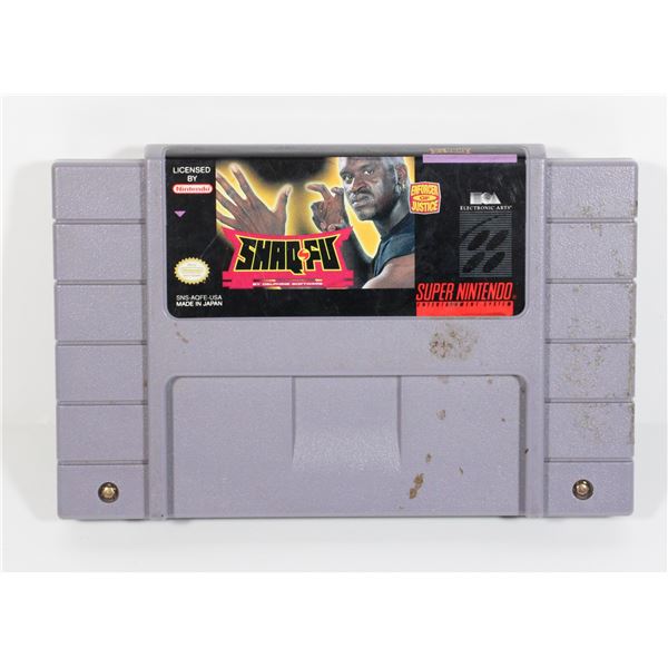 #684 SUPER NINTENDO SNES GAME SHAQ FU WORKS!