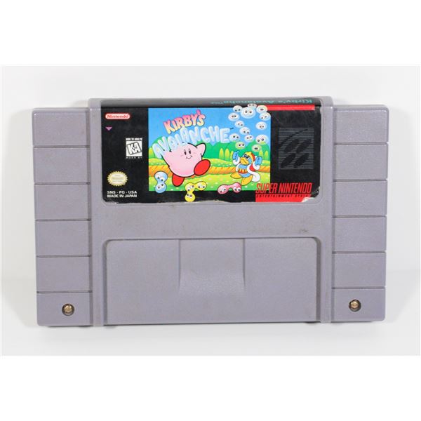 #685 SUPER NINTENDO SNES GAME KIRBY'S AVALANCHE