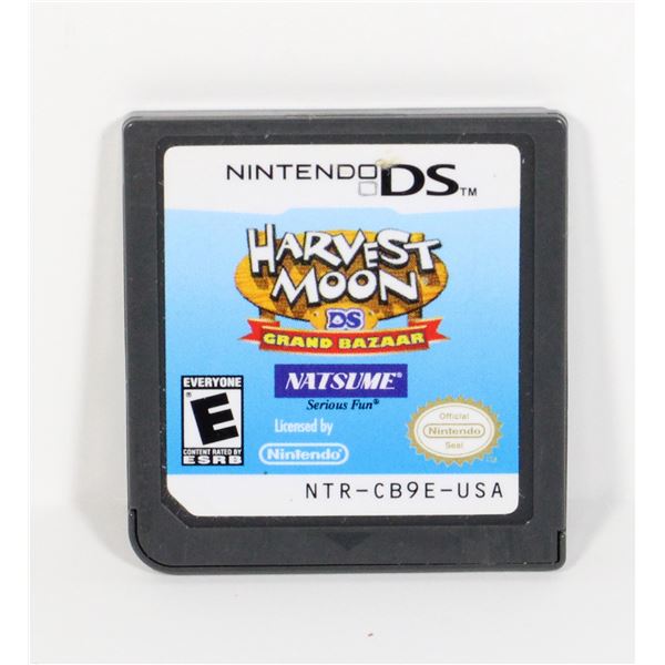 #697 NINTENDO DS GAME HARVEST MOON GRAND BAZAAR