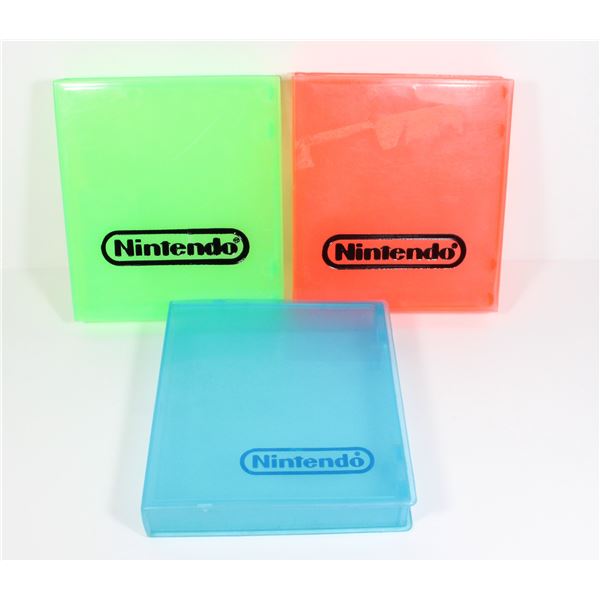 #705 LOT 3 NINTENDO NES GAME PROTECTOR CASES