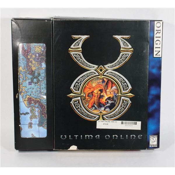 #733 BIG BOX PC GAME ULTIMA ONLINE CIB 1997 W/ MAP