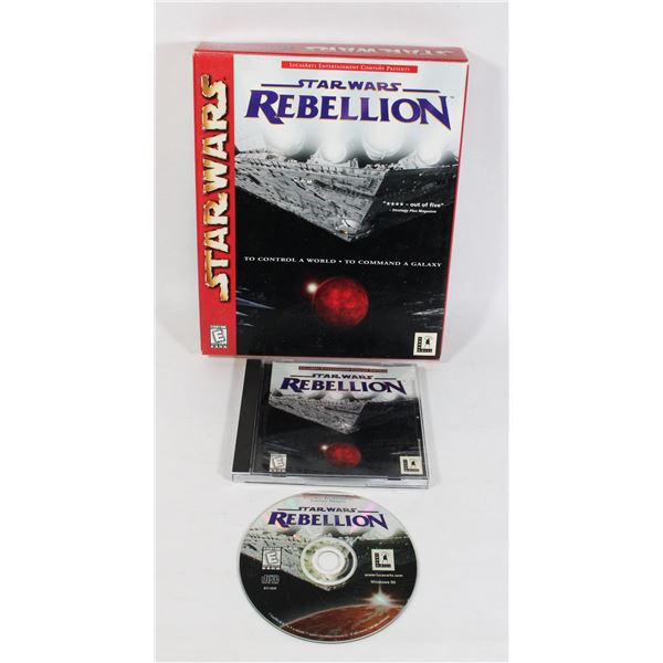 #734 BIG BOX PC GAME STAR WARS REBELLION LUCASARTS