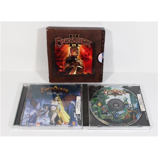 #745 PC GAME LOT EVERQUEST + EVERSQUEST II WITH