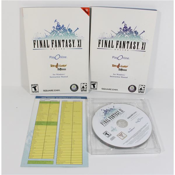 #747 PC GAME FINAL FANTASY XI WITH INSTRUCTIONS