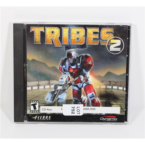 #752 VINTAGE PC GAME TRIBES 2 IN CASE