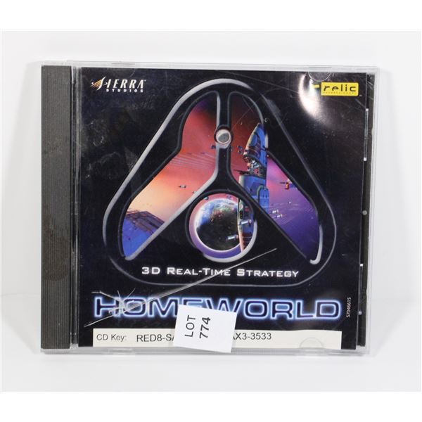 #774 PC GAME HOMEWORLD 1999