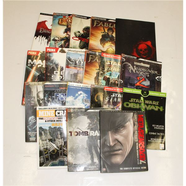 #779 LOT 20 PC GAME GUIDES TOMB RAIDER METAL GEAR