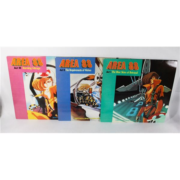 #784 LASER DISC AREA 88 1-3 JAPANESE ANIME 1992
