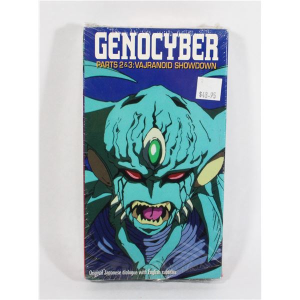 #793  SEALED VHS GENOCYBER PARTS 2 & 3 VAJRANOID