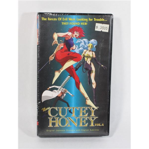 #796 SEALED VHS NEW CUTEY HONEY VOL 4 1995 ANIME