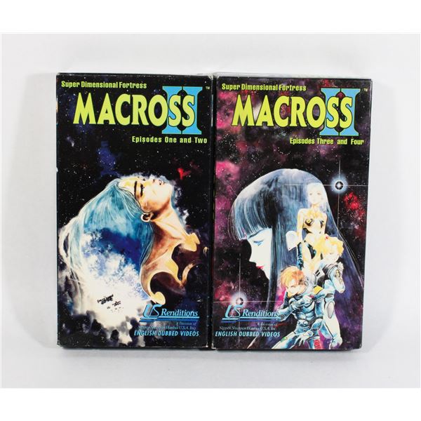 #814 ANIME VHS TAPE 1992 MACROSS II EPISDOES 1-4