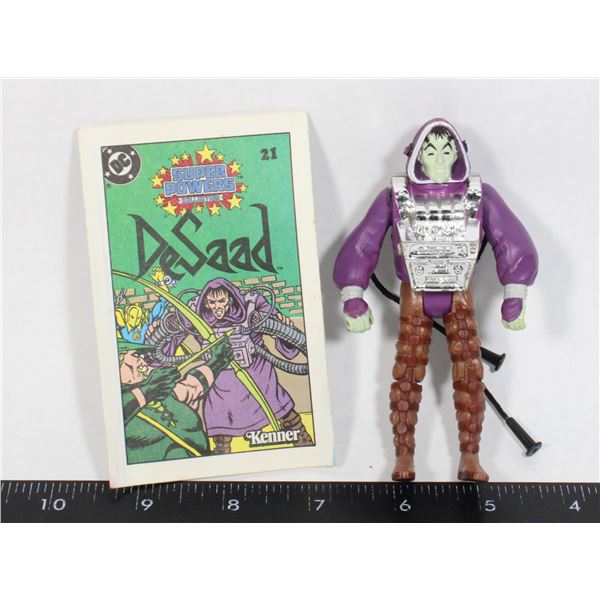 #821 1985 KENNER SUPER POWERS DESAAD + COMIC