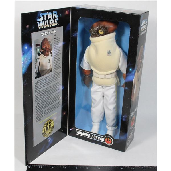 #860  SEALED 1996 STAR WARS ADMIRAL ACKBAR DOLL