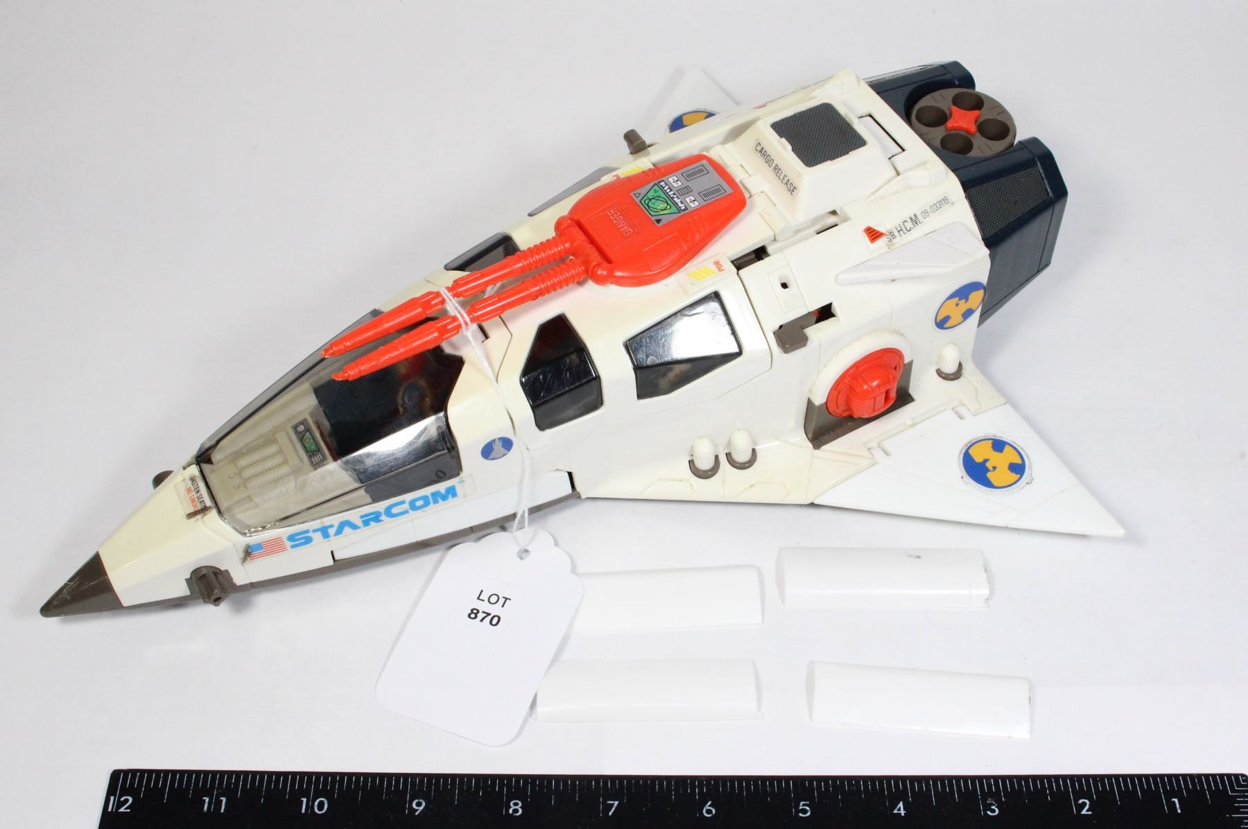 #870 1986 COLECO STARCOM STARMAX BOMBER +FIGURES