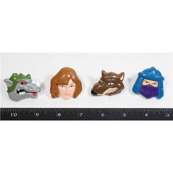 #876 TEENAGE MUTANT NINJA TURTLES 1990 RING SET
