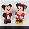 #913 1986 MICKEY & MINNIE MOUSE TOY SET PAIR