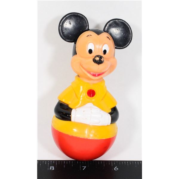 #915 1975 MICKEY MOUSE ROLLY POLLY TOY GABRIEL