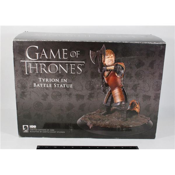 #938 GAME OF THRONES TYRION IN BATTLE STATUE DARK