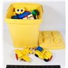 Image 1 : #939 VINTAGE LEGO DUPLO BIN PARTS PIECES 1980S