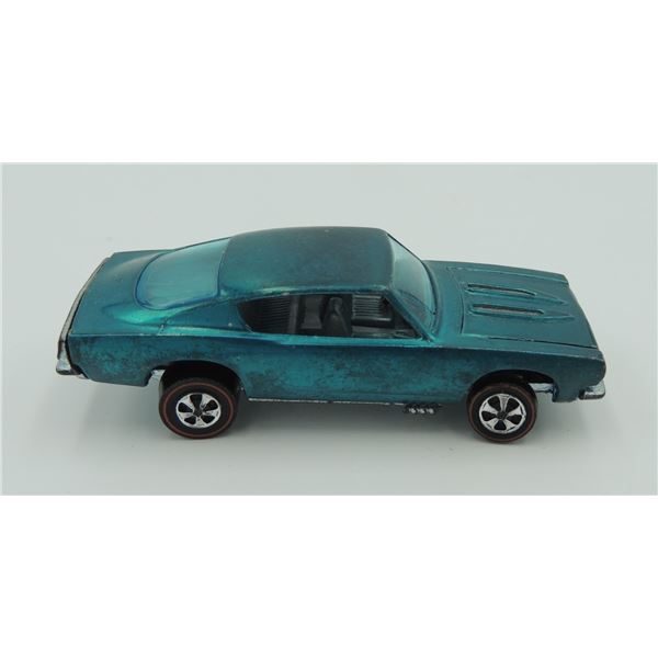 #961 REDLINE HOT WHEELS CUSTOM BARRACUDA 1968 AQUA