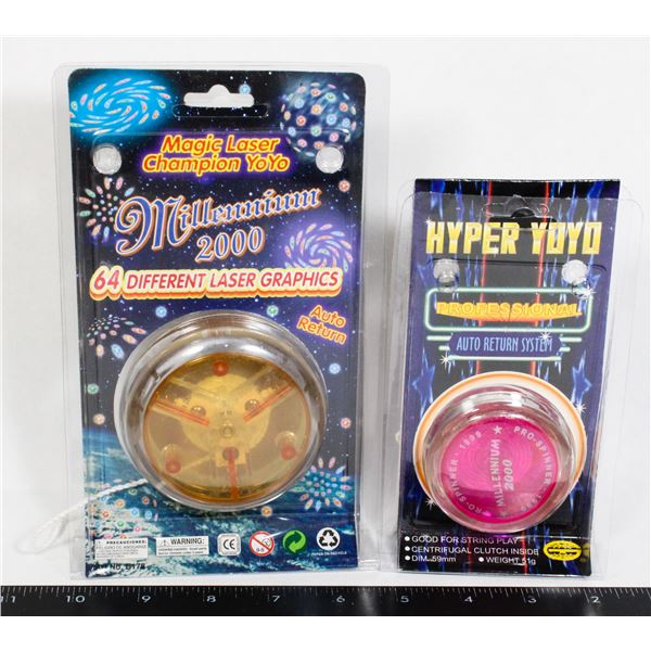 #978 PAIR YO-YOS WITH PACKAGING MILLENNIUM 2000
