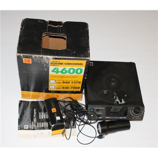 #999   KODAK CAROUSEL PROJECTOR 4600 W/ MANUAL