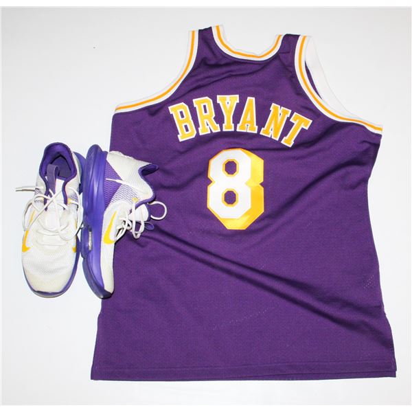 #1007 KOBE BRYANT NBA JERSEY #8 LAKERS NIKE SHOES