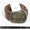 Image 1 : #1014 WESTERN STYLE BELT AND BELT BUCKLE