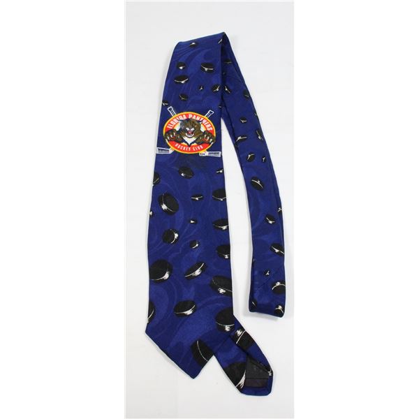 #1019  VINTAGE MEN'S TIE FLORDA PANTHERS HOCKEY