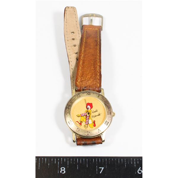 #1038 RONALD MCDONALD MCDONALDS VINTAGE WATCH