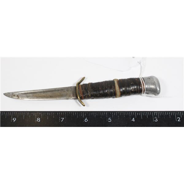 #1048 BLUE STEEL 981.8 HUNTING KNIFE SMALL WORN