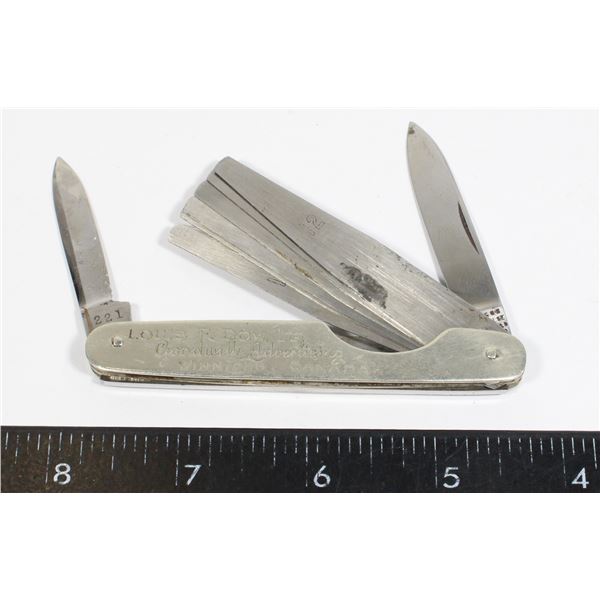 #1049 WINNIPEG CANADA ADVERTISING POCKET KNIFE