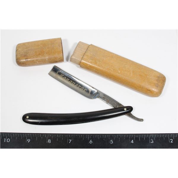 #1050 ANTIQUE STRAIGHT RAZER CONQUEROR SHEFFIELD