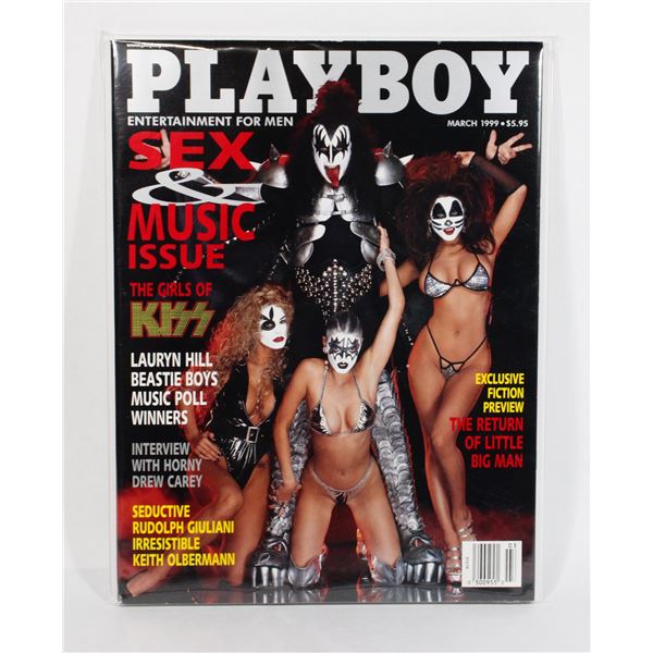 #1067 PLAYBOY MAGAZINE MARCH 1999 KISS BAND COVER