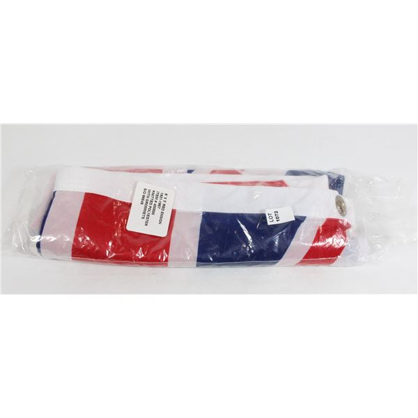 #1072 UNION JACK BRITISH FLAG SEALED 6 X 3 FEET