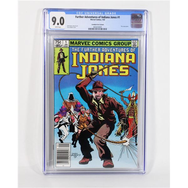 #1093 CGC 9.0 MARVEL COMICS INDIANA JONES #1 1983