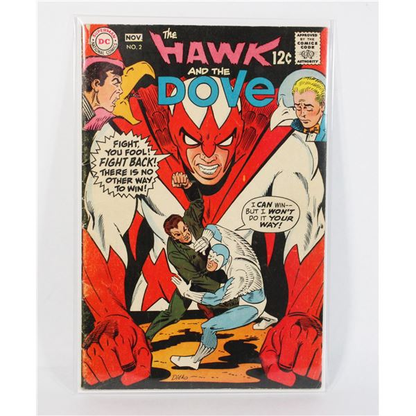 #1098 DC COMICS THE HAWK AND THE DOVE #2 NOV 1968
