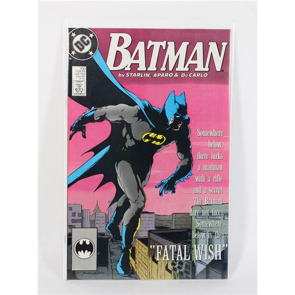 #1104 DC COMICS BATMAN #430 FEBRUARY 1989