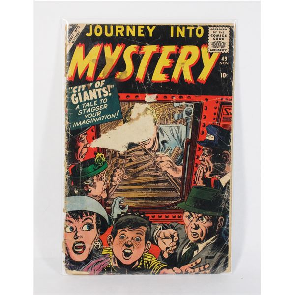 #1109 ATLAS JOURNEY INTO MYSTERY #49 NOVEMBER 1958