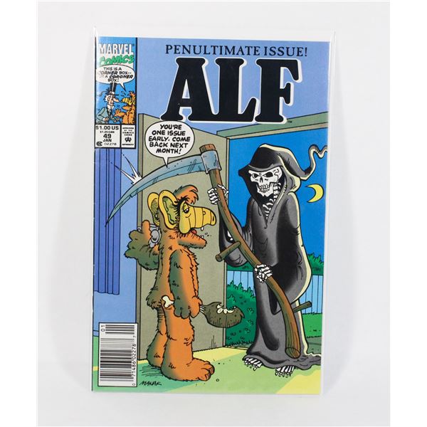 #1139 MARVEL COMICS ALF #49 JANUARY 1992
