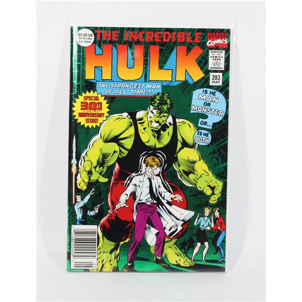 #1143 MARVEL COMICS INCREDIBLE HULK #393 MAY 1992