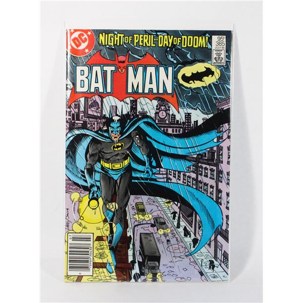 #1202 DC DETECTIVE COMICS BATMAN #385 JULY 1985