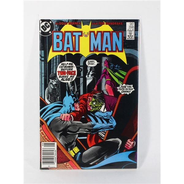#1204 DC DETECTIVE COMICS BATMAN #398 AUGUST 1986