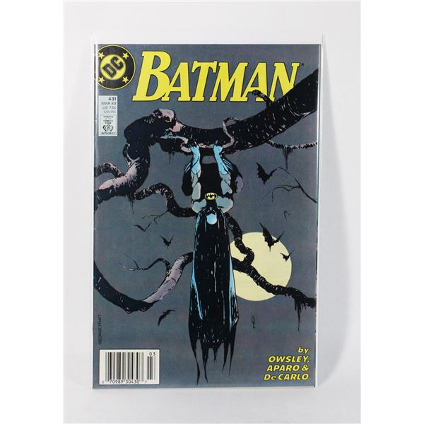 #1206 DC DETECTIVE COMICS BATMAN #431 MARCH 1989