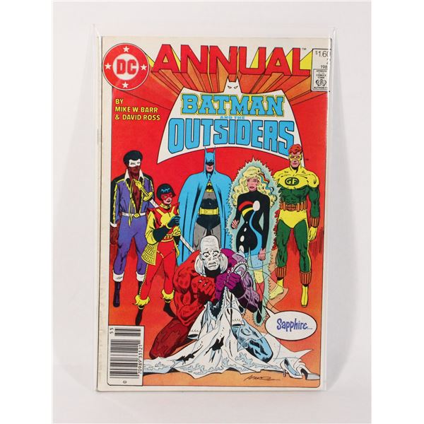 #1247 DC BATMAN AND THE OUTSIDERS ANNUAL #2 1985