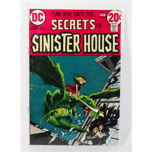 #1257 DC COMICS SECRETS OF SINISTER HOUSE #7 1972