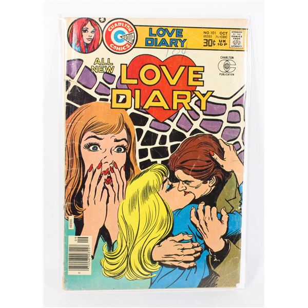 #1267 CHARLTON GROUP COMICS LOVE DIARY #101 1976