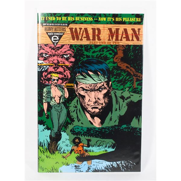 #1270 EPIC COMICS WAR MAN PART 2 DECEMBER 1993