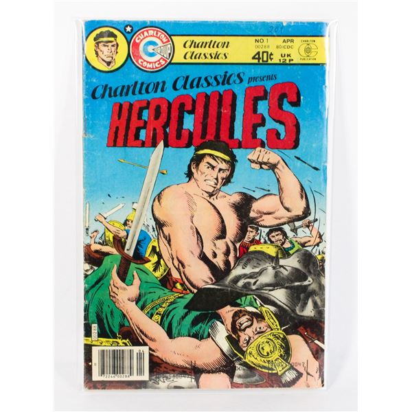 #1278 CHARLTON CLASSICS HERCULES #1 APRIL 1980